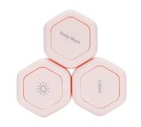 EMUKOEP 3pcs Travel Containers Reusable Travel Bottles Set Leak Proof Wide Mouth Magnetic Travel Jars for Body Wash Lotion
