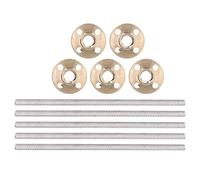 EMUKOEP 5 Sets 3D Printer T8x8 Screw Brass Nut High Strength Accurate Trapezoidal Screw