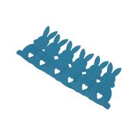 EMUKOEP 6 Pcs Easter Bunny Money Holder, Thick Soft Felt Adorable Bunny Shaped Cash, with Opening for Cash Paper Money, Easter Gift Decoration Dark Blue