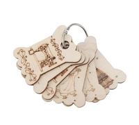 EMUKOEP 6 Pcs Floss Bobbin, Delicate Carved Patterns Keychain Storage, Lightweight and Durable Organizer with Hedgehog, Model, Cat, Sewing Machine for Embroidery Floss