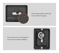 EMUKOEP Arrow Storage Case Plate with 1/4 Inches Screw Assembly for SLR Camera with Ark Tripod Bola Head Monopod (PU50)