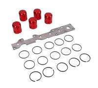 EMUKOEP Automatic Transmission Accumulator Piston and Plate Repair Set, Seal Ring Replacement Kit for 45RFE 545RFE 65 66 68RFE with Support Plate