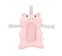 EMUKOEP Baby Bath Support Cushion, Floating Adjustable Safe Soft Bath Pillow for Infant Shower with Cotton Fiber Surface, for Kitchen and Bathroom Use (Pink)