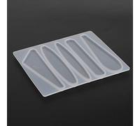 EMUKOEP Barrette Fork Mold, 2 Pieces, Barrette Mold, Silicone Mold for Making Geometric Hair Sticks, Pins Tools (Type 1)