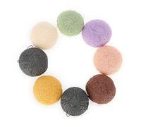 EMUKOEP Bath Sponge Onrope Spges 21 x 7 x 7 8 Pieces Colour Round Type 100 Wash Face Flutter Care Body Sponges Dry