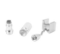 EMUKOEP Billard Pool Tail Circular Container, Non-Slip, multi-functional, Portable, Portable, Snooker Tools For Billiard-tzzue top, Billiard Table accessories (Silver)