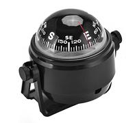 EMUKOEP Black Electronic Adjustable Military Marine Bullet Night Vision Compass for Boat Vehicles