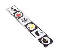 EMUKOEP Black White High Contrast Baby Cloth Book Soft Educational Toy with Cartoon Patterns Mirror for Newborn Infants Early Learning (#2)