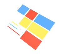 EMUKOEP Building Stick Blocks Geometric Building Toy Plastic Set Educational Color Recognition Interactive Math Model Toolkit, Endless Fun for Shape Learning