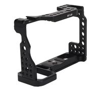 EMUKOEP Camera Cage with Threaded Holes 1/4 Inch and 3/8 Inch Cold Shoe Port for A9 Versatile Aluminum Video Camera Equipment for Vloggers and Photographers