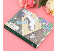 EMUKOEP Cat Style Writing Book Beautiful Notebook Hand Paint Cover Daily Notebook Type Car Drawing to Write (Incense)