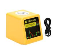 EMUKOEP Cryptocurrency Stock Quote Display, Stylish Digital Clock Showing Bitcoin Prices Easy-to-Read Bitcoin Display for Trading Offices Ideal for Keeping Track of Market Trends