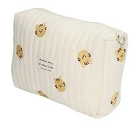 EMUKOEP Cute Bag Organizer Diaper Bag Organizing Pouch Soft Cotton Stroller Bag Cosmetic Bags for Travel (Tiger Head)