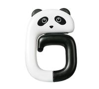EMUKOEP Desk Holder, Pocket Holder, Hook, Cute Panda Design, Foldable, Strong Load Capacity, Under The Desk, Headphone Hook, Desk Backpack Holder