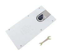 EMUKOEP Double Action Floor Spring Hinge Door Closer with Safety Protections, 120° Opening, 110kg, Suitable for Glass Doors