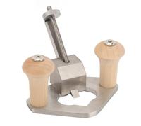 EMUKOEP Ergonomic Stainless Steel Milling Planer, Hand-Held Woodworking Tool for Grooves with Depth Stop in the Base Hole, Precise Wood Cutting, Easy Adjustment of Cutting Depth