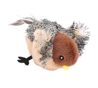 EMUKOEP Flapping Bird Cat Toy, Interactive Electric Chirping Bird Designed for Cats Plush Catnip Toy Encourages Play and Exercise for Keeping Your Kitty Entertained for Hours