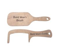 EMUKOEP Funny Bald Man Hair Brush, Hilarious Bald Mans Comb for Grooming Perfect Prank for Friends with No Hair Unique Hairless Comb for Lighthearted Fun and Laughter