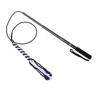 EMUKOEP Funny Cat Wand with Non-Slip, Great Training Tool for Dogs, Stretchable Aluminum Wand Promotes Mutual Communication (L)