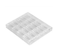 EMUKOEP Gel Nail Glue Storage 15 × 13 × 2 20 Grids Transparent Acrylic Decorations Nail Art Storage Box Beads Container Case