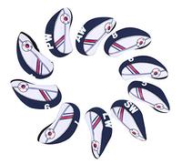 EMUKOEP High Quality 10 Piece Golf Irons Headcover Set for Easy Club Identification and Scratch Protection on the Course Suitable for Golfers Elastic Neoprene Material