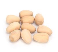 EMUKOEP Holzeer Fake Easter Eggs for Coloring, Living Painting, Lightweight, Portable, Not Easily Fragile Food Toys Fake Eggs for Family Decoration (Small)