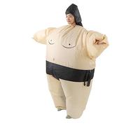 EMUKOEP Inflatable Wrestler Suit Waterproof Lightweight Reusable, Funny inflatable Sumo wrestling costume For Performance (Adult)