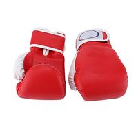 EMUKOEP Kids Boxing Gloves Youth Punching Gloves Childrens Sparring with Thickened Fist Breathable Palm Ventilation Holes for Training Bag Work (Red)