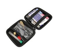 EMUKOEP Leather Work Tools, Beginner Friendly Distributed Needles Leather Working Kit Wake 50 Pieces for Travel Home