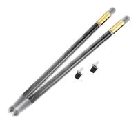 EMUKOEP Light Up Drumsticks LED Drum Sticks Illuminated Drumsticks Acrylic Motion Activated Frosted Watering Drop Hammer Head Upgraded Tail Button for Night Performances