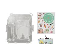 EMUKOEP Mini 12 PC Camera Protective Case Transparent with Shoulder Strap and Sticker, green, Casual