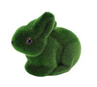 EMUKOEP Moss Bunny Garden Decor, Lifelike Artificial Bunny Stake with Flocked Finish Ideal for Adding a Touch of Whimsy to Your Garden