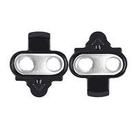 EMUKOEP Mountain Bike SPD Pedals & Cleats Set, Self-Locking Pedal Clips for Mountain Bikes Black Bicycle for Cycling Shoes (Black)