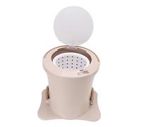 EMUKOEP Portable Mini Dehydrator Large Capacity Powerful Hands Free Drawstring Dehydrator for Dorm Travel (Beige)