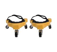 EMUKOEP Rolling Knee Pad with Casters, 360° Turn Knee Mat for Comfortable Kneeling, Flexible Rolling Pad for Efficient Movement on Hard Surfaces (Yellow)