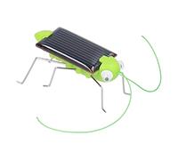 EMUKOEP Running Solar Grasshopper Toys Power Solar Educational Toy for Kids Green