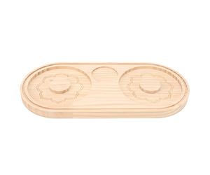 EMUKOEP Salt Rimmer, Pine Wood, Sugar Rimmer, Waterproof Stand, Cocktail Bar Tool, Margarita (B)