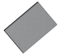 EMUKOEP Silicone Cat Litter Mat, Large 34x22in Easy Cleaning Litter Trapping Mat with Raised Edges and Spill Proof Design, for Indoor Home Floor and Pet Feeding (34in*22in)