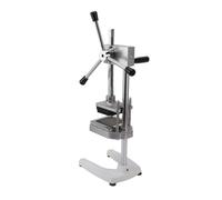 EMUKOEP Stainless Steel Potato Cutter, Aluminum Alloy, Vertical Manual Potato Cutter Machine with 3 Blades for Vegetables, Cucumbers, Carrots