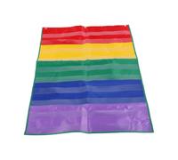 EMUKOEP Standard Pocket Chart, 10 Clear Pockets Wall Mounted | 600D Oxford Fabric with Reinforced Grommets, Hanging Chart for Classroom, Home, Whiteboard, Sentence Strips, Word Cards,