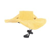 EMUKOEP Sun Protection Hat for Dogs, Soft, Comfortable, Lightweight, Cute Pet with Ear Holes for Puppies and Kittens, Adjustable Corduroy Sun Hat, Suitable for Daily Use, (S)