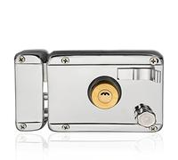 EMUKOEP Vintage Style Home Lock with Cylinder Key Deadbolt Lock Anti-Theft Material 5 Keys for Security Doors Entry and Exit Doors 1 Pack of Screws (Left Open)