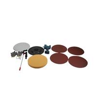 EMUKOEP Wall Smoothing Machine, Mixer Trowel with 3 Polishing Pads, 80-600 RPM Adjustable Speed, Double Handles Design, Wall Smoothing Polishing Machine