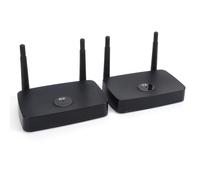 EMUKOEP Wireless HD Transmitter and Receiver 800M 1080P Video Extender | ABS Material, 5GHz IEEE 802.11ac, Plug and Play, Supports Laptop Set Top Box and HD Player, Dual HD and VGA Output