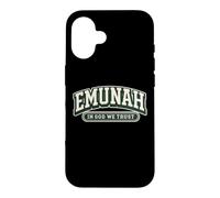 Emunah Hebrew Faith Jewish Believe In God We Trust Case for iPhone 16