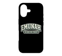 Emunah Hebrew Faith Jewish Believe In God We Trust Case for iPhone 17