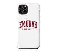 Emunah Hebrew Faith Jewish Believe in God We Trust Hashem Case for iPhone 11 Pro