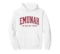 Emunah Hebrew Faith Jewish Believe in God We Trust Hashem Pullover Hoodie