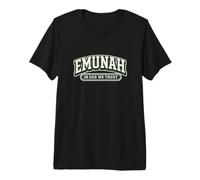 Emunah Hebrew Faith Jewish Believe in God We Trust Premium T-Shirt