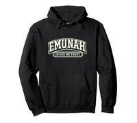 Emunah Hebrew Faith Jewish Believe In God We Trust Pullover Hoodie